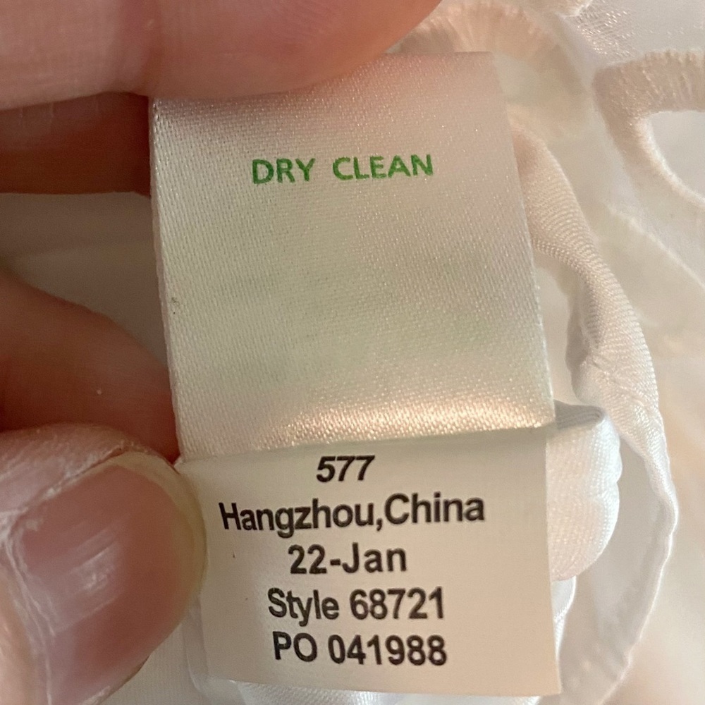 LILY PULITZER One Shoulder White Eyelet Sheath Dress 2 Cocktail Wedding Crochet - Picture 12 of 13